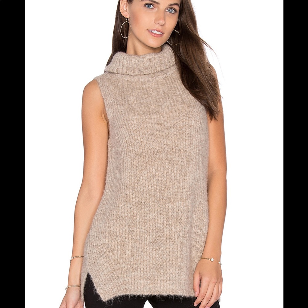 Joie Sleeveless Turtle Neck Sweater